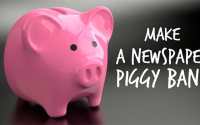 Craft Ideas! Newspaper Piggy Bank