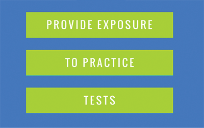 Provide Exposure to Practice Tests